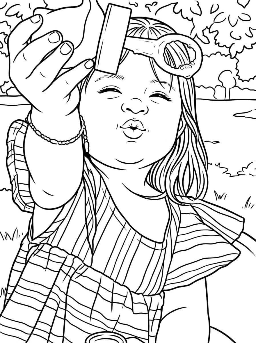 Blowing bubbles, as it was